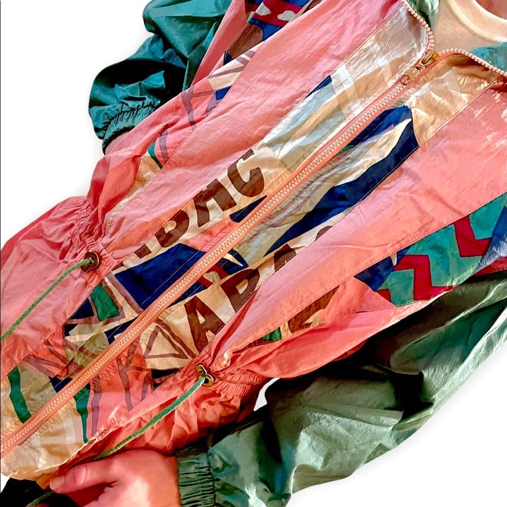 Rare vintage pastel 80s windbreaker - Picture 3 of 4
